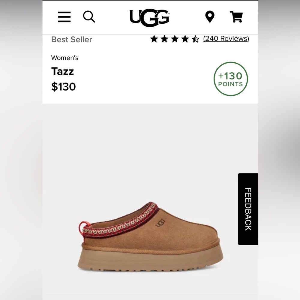 UGG Tazz Slippers BRAND NEW wo tags!